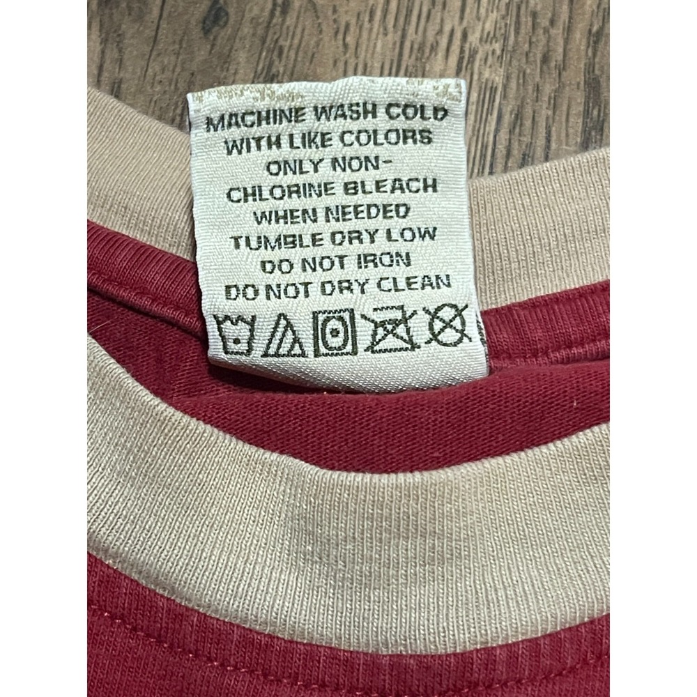 Cabela's Shirt, Men's Size Large, Red, Logo, Short Sleeve, Crew Neck - Picture 6 of 10